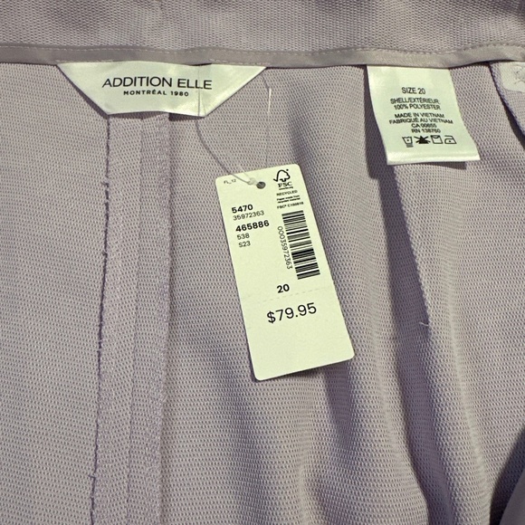 Addition Elle Size 20 Suit Jacket Blazer Pants Purple Lilac Plus-Size Pennington - Picture 6 of 16